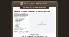 Desktop Screenshot of barnesupholstery.com